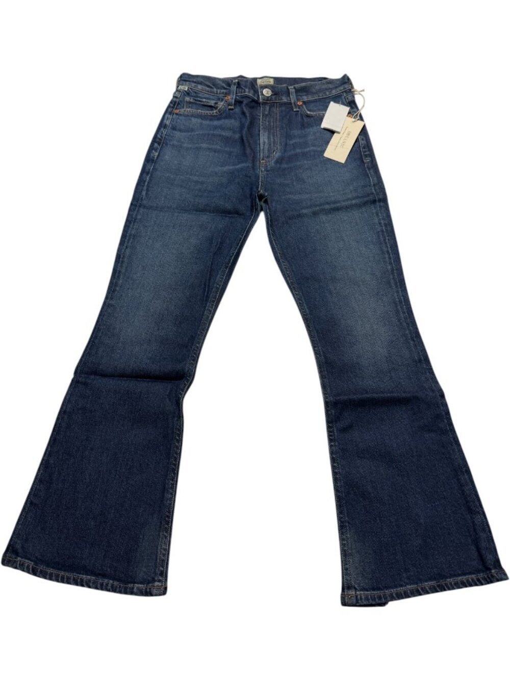 Citizens of Humanity Demy Cropped Flare Jeans Gleams Dark Vintage Size 26 NWT